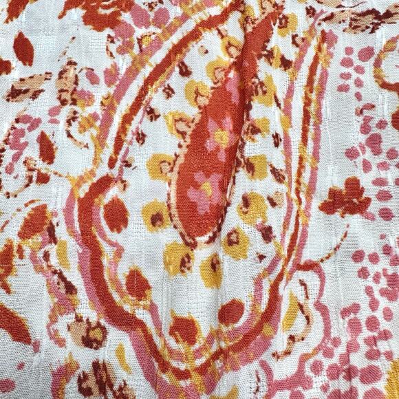 Cynthia Rowley | Women | Painted Paisley Sleeveless Halter Top Pant Set | Small - Picture 12 of 12